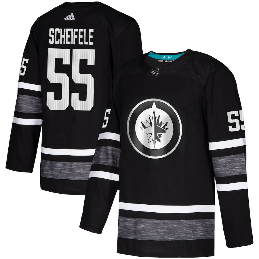 Adidas Jets #55 Mark Scheifele Black Authentic 2019 All-Star Stitched Youth NHL Jersey