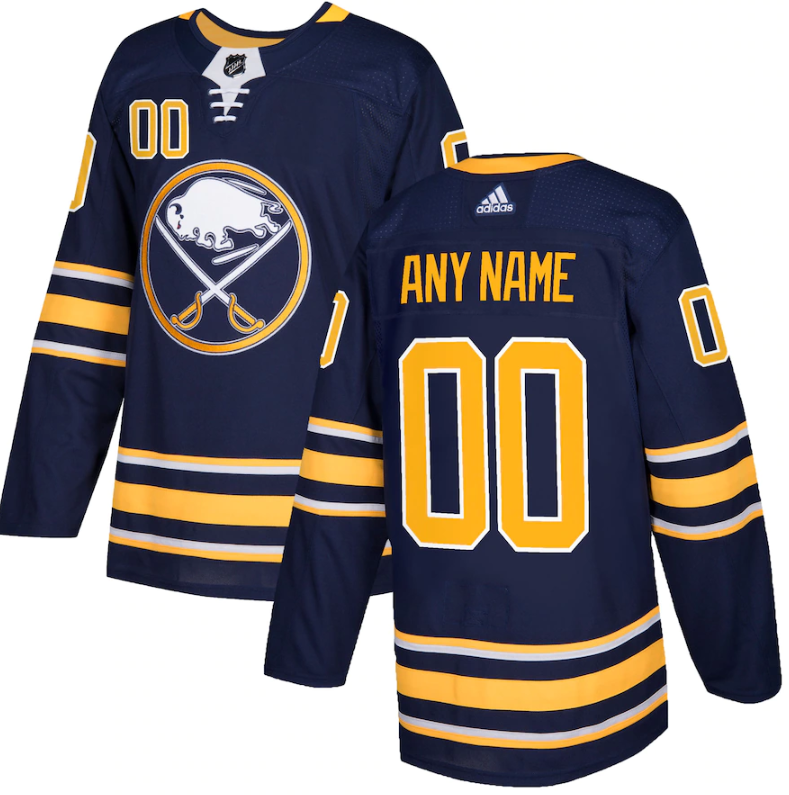 Youth Buffalo Sabres Custom Navy Stitched Jersey