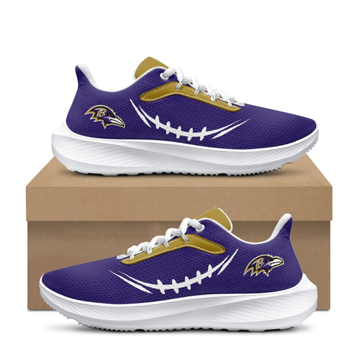 Men's Baltimore Ravens Purple Running Shoe 001
