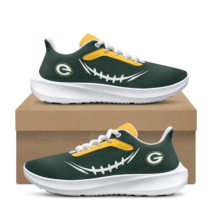 Women's Green Bay Packers Green Running Shoe 001