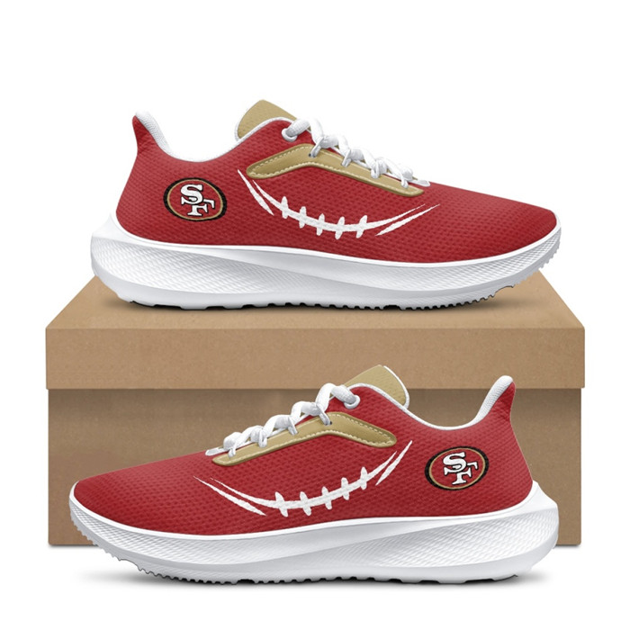 Women's San Francisco 49ers Red Running Shoe 001