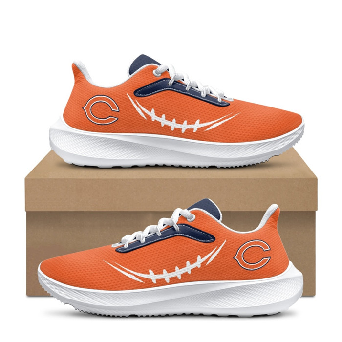 Men's Chicago Bears Orange Running Shoe 001