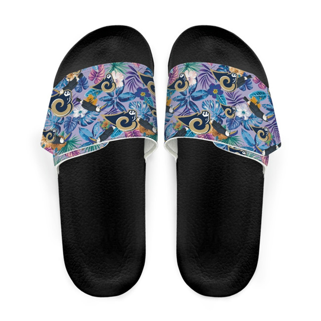 Men's Los Angeles Rams Beach Adjustable Slides Non-Slip Slippers/Sandals/Shoes 001