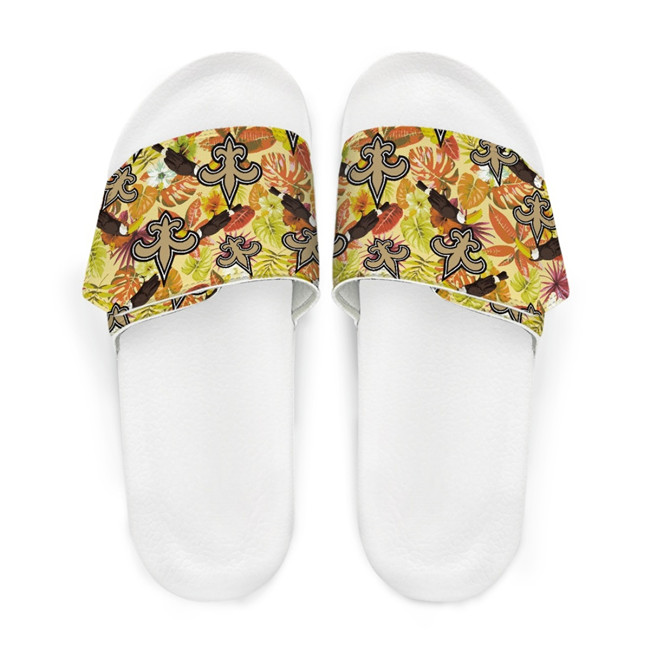 Women's New Orleans Saints Beach Adjustable Slides Non-Slip Slippers/Sandals/Shoes 002