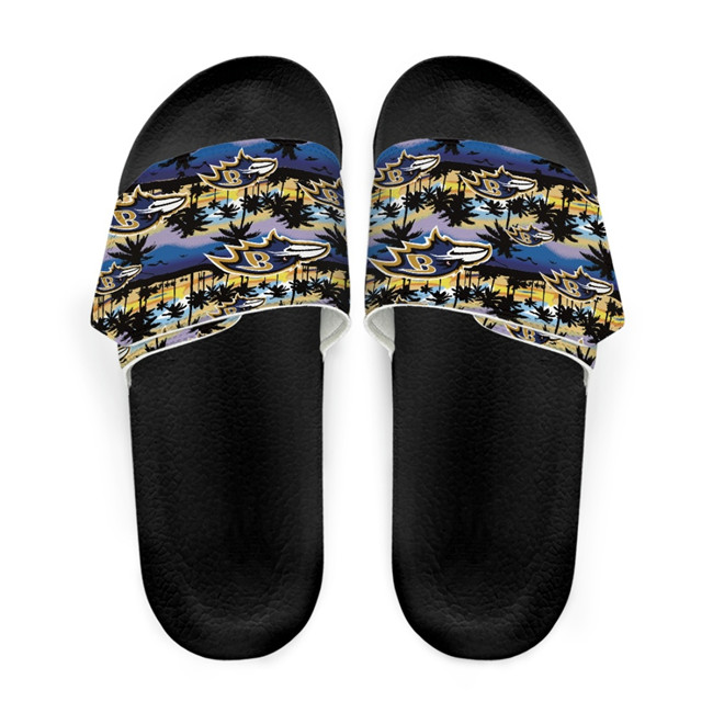 Men's Baltimore Ravens Beach Adjustable Slides Non-Slip Slippers/Sandals/Shoes 001
