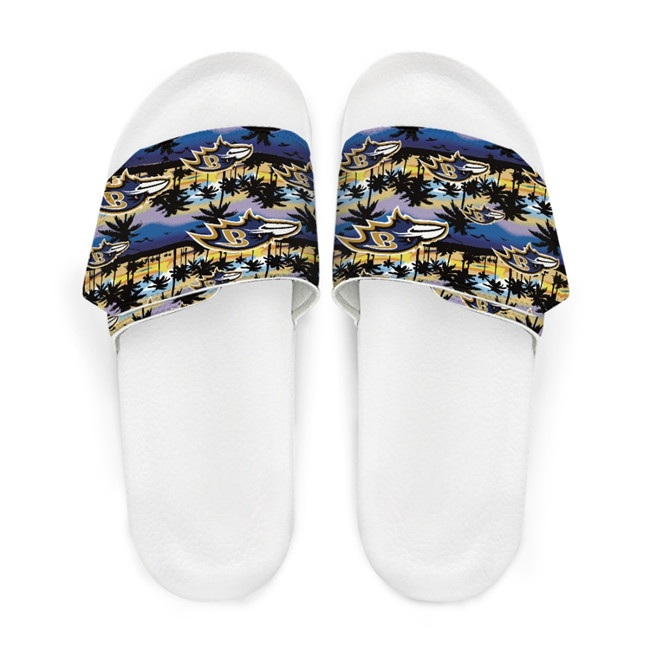 Men's Baltimore Ravens Beach Adjustable Slides Non-Slip Slippers/Sandals/Shoes 002