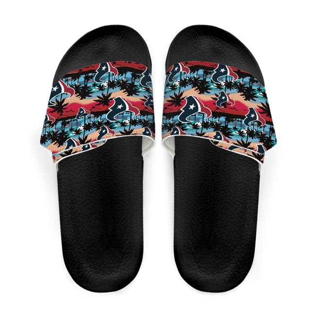 Women's Houston Texans Beach Adjustable Slides Non-Slip Slippers/Sandals/Shoes 001