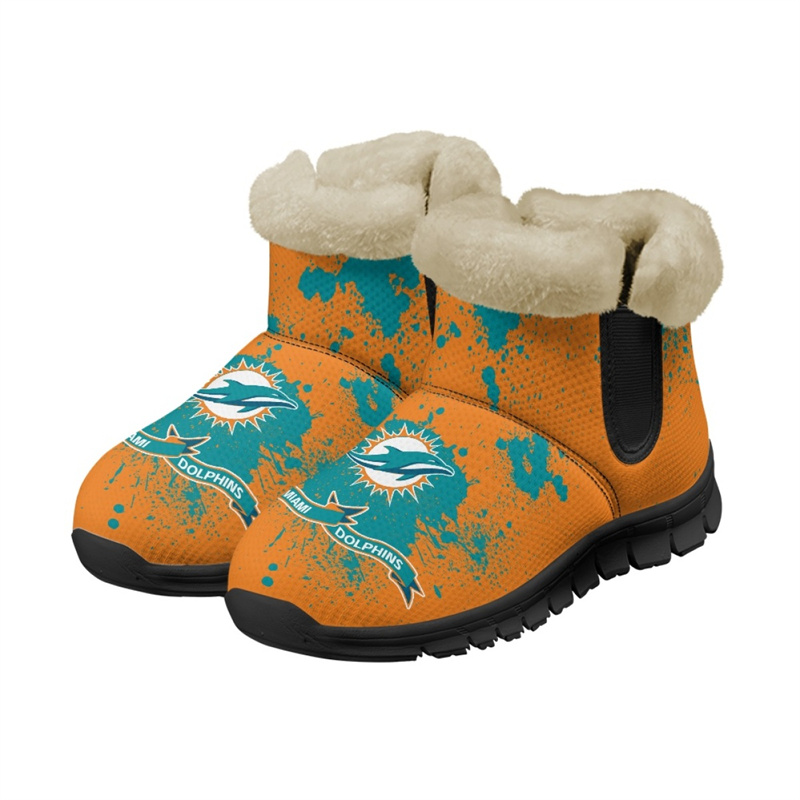 Women's Miami Dolphins 2024 Snow Boots/Shoes 001(Pls check description for details)