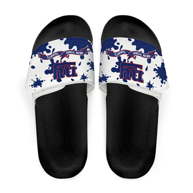 Men's New York Giants Beach Adjustable Slides Non-Slip Slippers/Sandals/Shoes 001