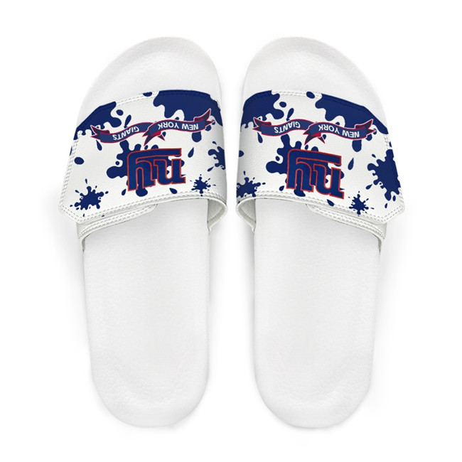 Men's New York Giants Beach Adjustable Slides Non-Slip Slippers/Sandals/Shoes 002