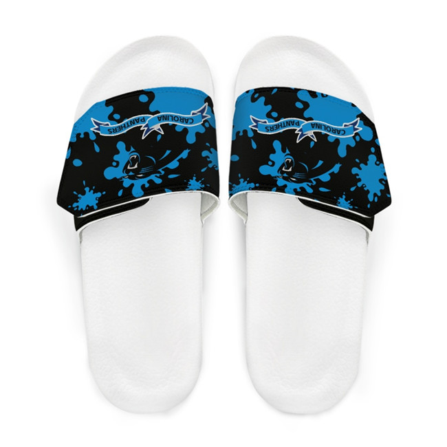Men's Carolina Panthers Beach Adjustable Slides Non-Slip Slippers/Sandals/Shoes 002