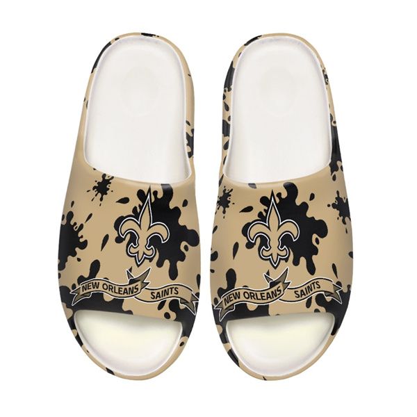 Women's New Orleans Saints Yeezy Slippers/Shoes 002