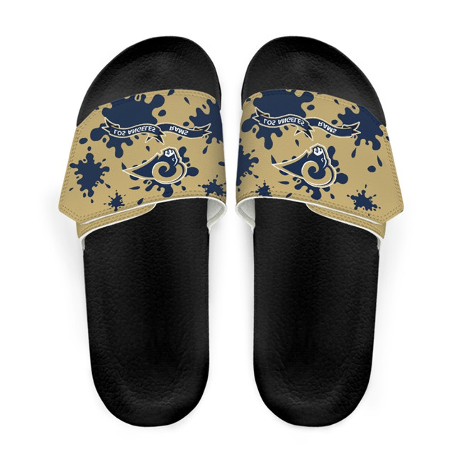 Women's Los Angeles Rams Beach Adjustable Slides Non-Slip Slippers/Sandals/Shoes 003