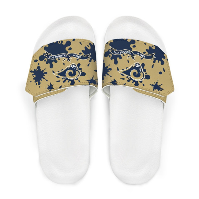 Women's Los Angeles Rams Beach Adjustable Slides Non-Slip Slippers/Sandals/Shoes 004