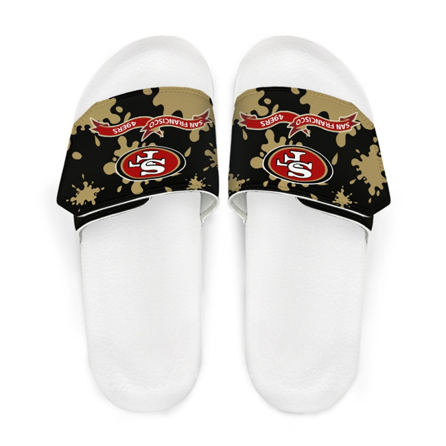 Men's San Francisco 49ers Beach Adjustable Slides Non-Slip Slippers/Sandals/Shoes 002