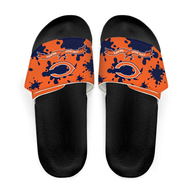 Men's Chicago Bears Beach Adjustable Slides Non-Slip Slippers/Sandals/Shoes 001