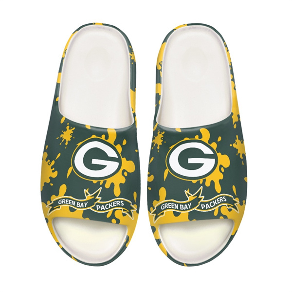 Women's Green Bay Packers Yeezy Slippers/Shoes 001