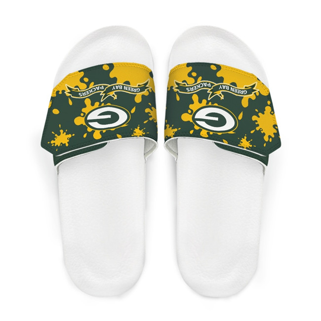Women's Green Bay Packers Beach Adjustable Slides Non-Slip Slippers/Sandals/Shoes 002