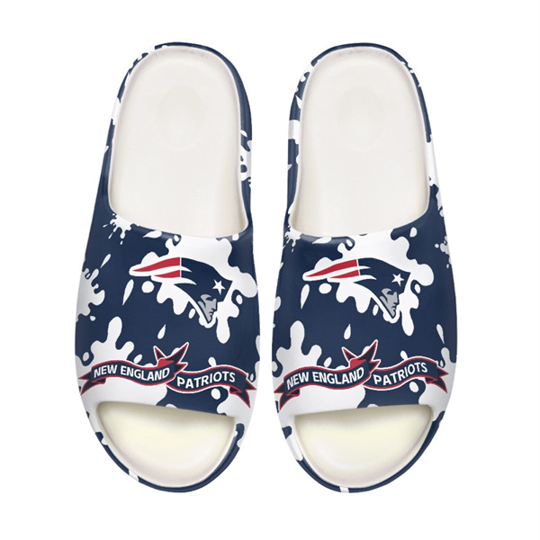 Men's New England Patriots Yeezy Slippers/Shoes 002