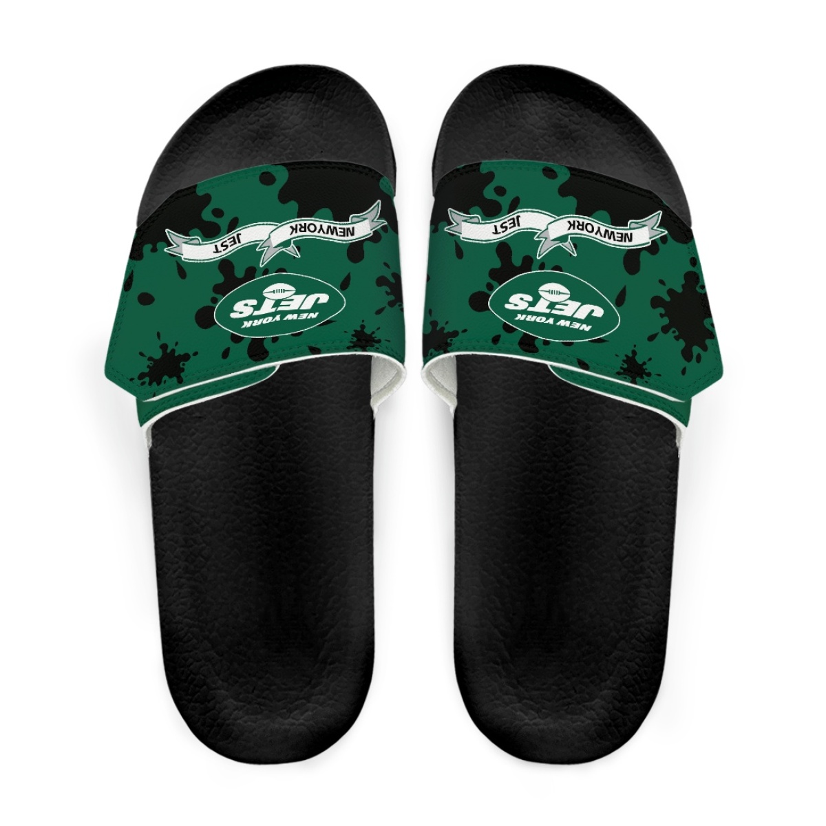 Men's New York Jets Beach Adjustable Slides Non-Slip Slippers/Sandals/Shoes 002