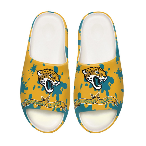 Men's Jacksonville Jaguars Yeezy Slippers/Shoes 002