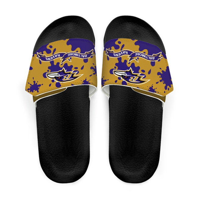 Women's Baltimore Ravens Beach Adjustable Slides Non-Slip Slippers/Sandals/Shoes 003