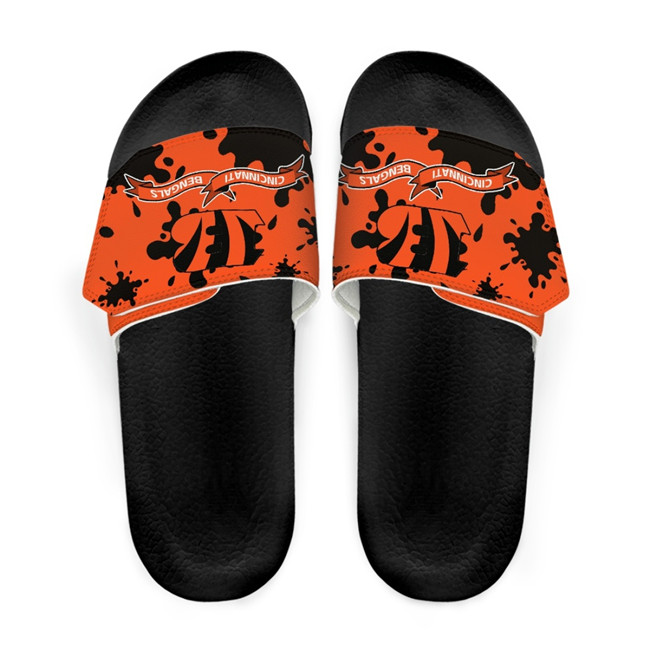 Men's Cincinnati Bengals Beach Adjustable Slides Non-Slip Slippers/Sandals/Shoes 001