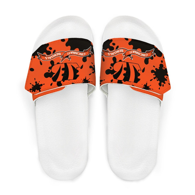 Men's Cincinnati Bengals Beach Adjustable Slides Non-Slip Slippers/Sandals/Shoes 002