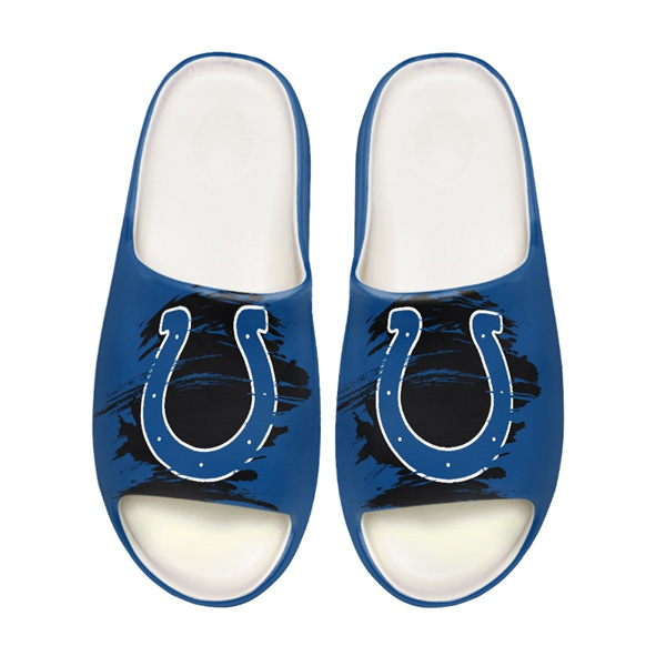 Men's Indianapolis Colts Yeezy Slippers/Shoes 002