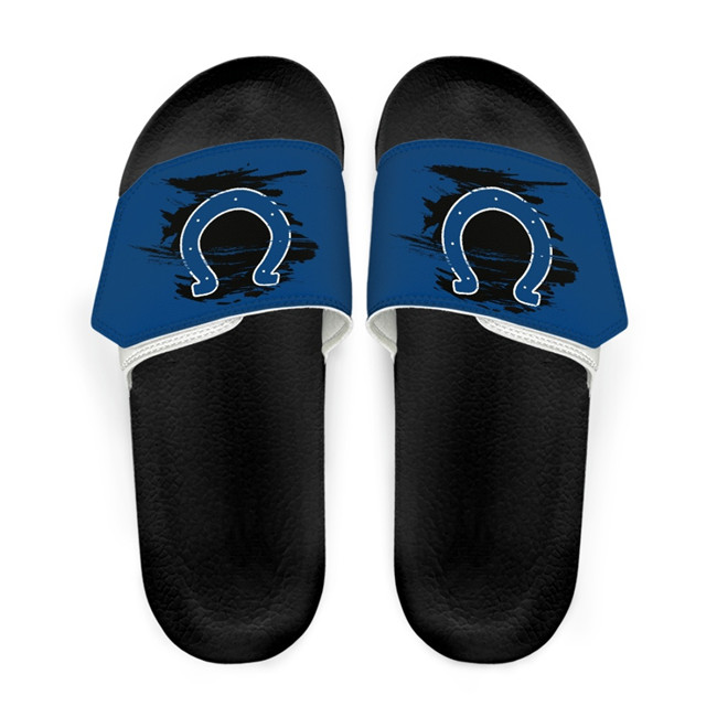 Men's Indianapolis Colts Beach Adjustable Slides Non-Slip Slippers/Sandals/Shoes 003
