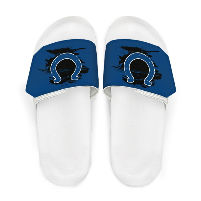 Men's Indianapolis Colts Beach Adjustable Slides Non-Slip Slippers/Sandals/Shoes 004