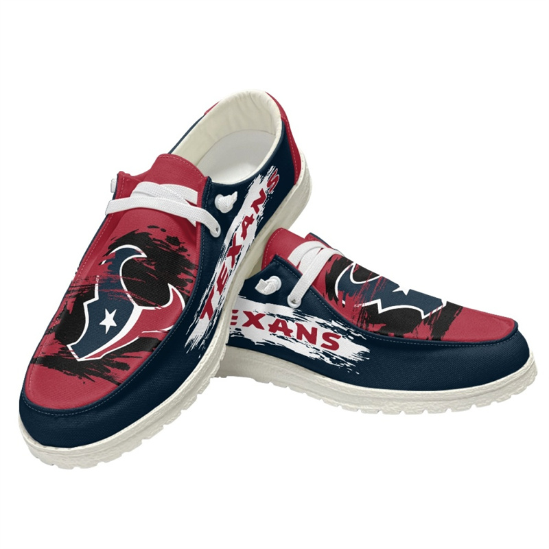Men's Houston Texans Loafers Lace Up Shoes 002 (Pls check description for details)