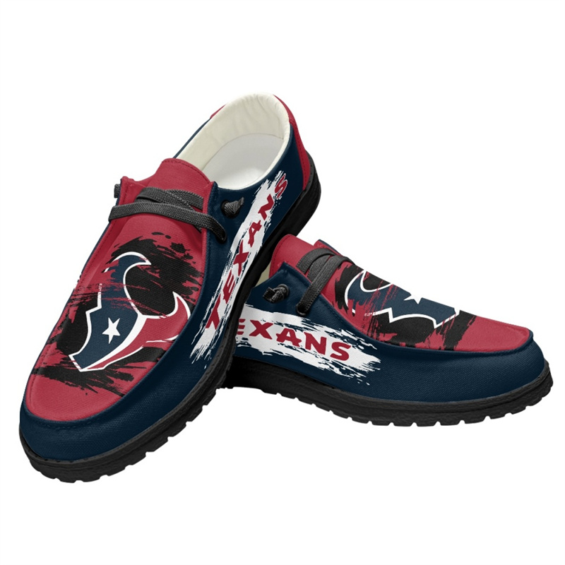 Women's Houston Texans Loafers Lace Up Shoes 001 (Pls check description for details)