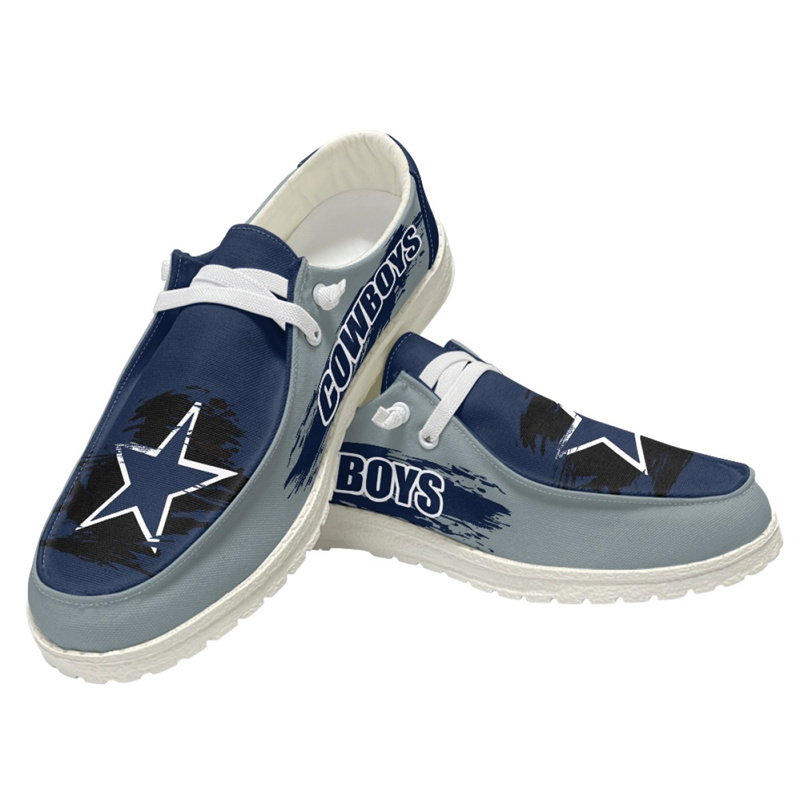 Women's Dallas Cowboys Loafers Lace Up Shoes 002 (Pls check description for details)