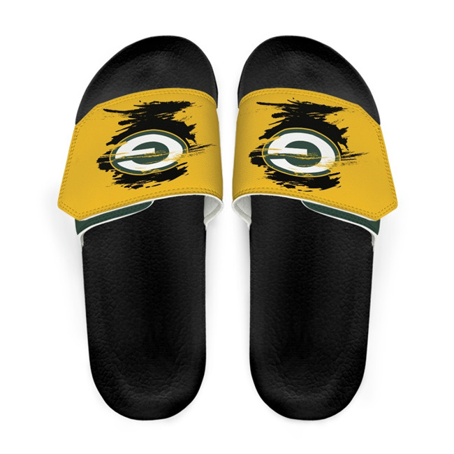 Men's Green Bay Packers Beach Adjustable Slides Non-Slip Slippers/Sandals/Shoes 003