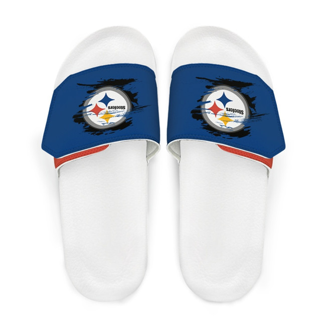 Women's Pittsburgh Steelers Beach Adjustable Slides Non-Slip Slippers/Sandals/Shoes 004
