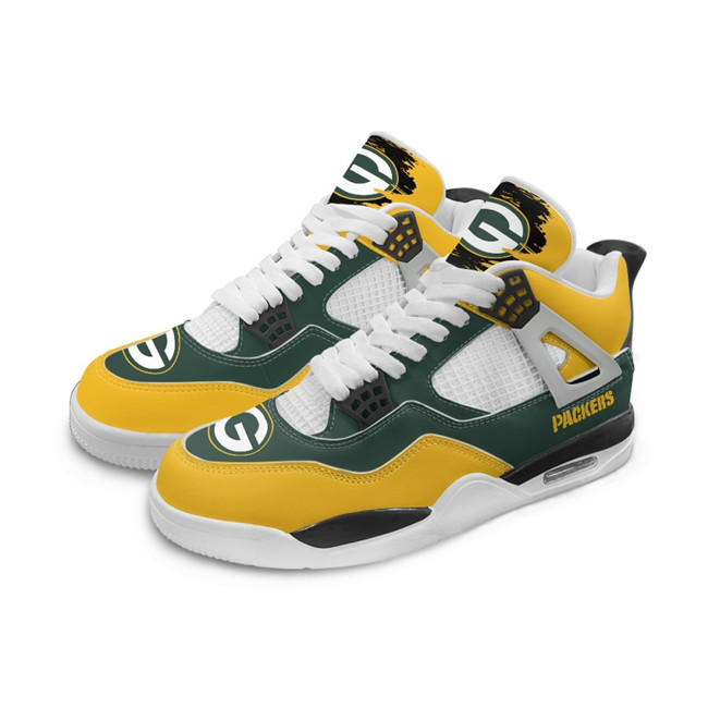 Men's Green Bay Packers Running weapon Air Jordan 4 Shoes 003