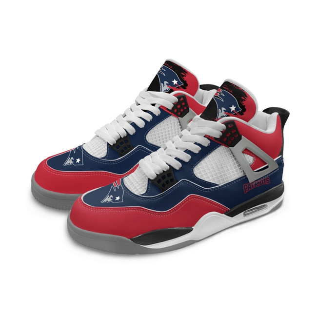 Men's New England Patriots Running weapon Air Jordan 4 Shoes 002