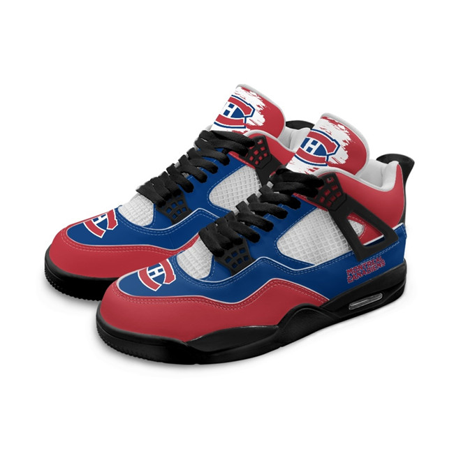 Women's Montreal Canadiens Running weapon Air Jordan 4 Shoes 001