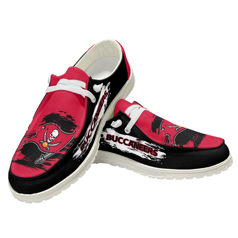 Women's Tampa Bay Buccaneers Loafers Lace Up Shoes 002 (Pls check description for details)
