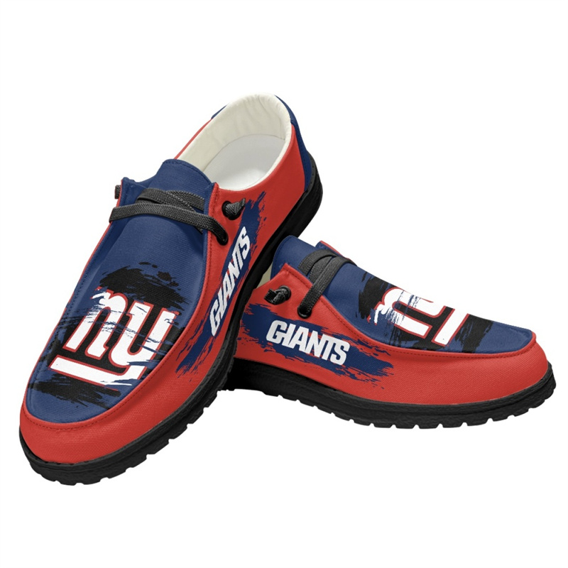 Women's New York Giants Loafers Lace Up Shoes 001 (Pls check description for details)