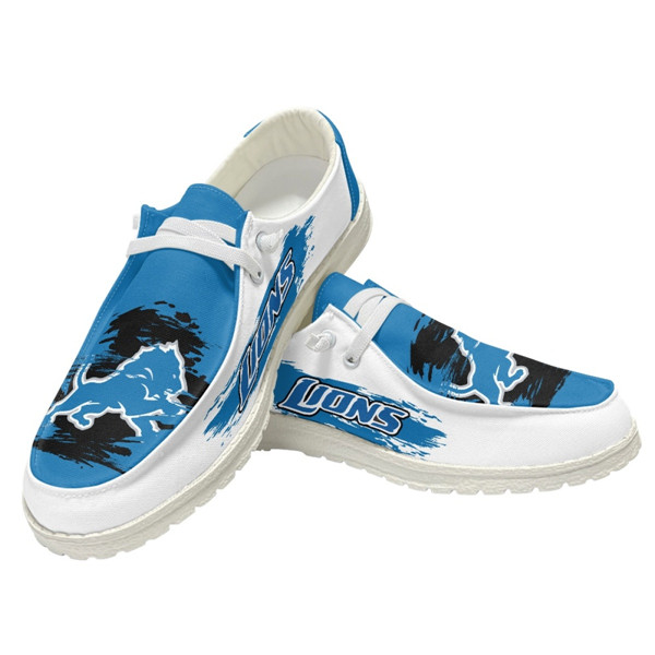 Men's Detroit Lions Loafers Lace Up Shoes 002 (Pls check description for details)