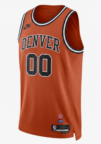 Men's Denver Nuggets Custom Orange 2026-2027 Classic Stitched Basketball Jersey