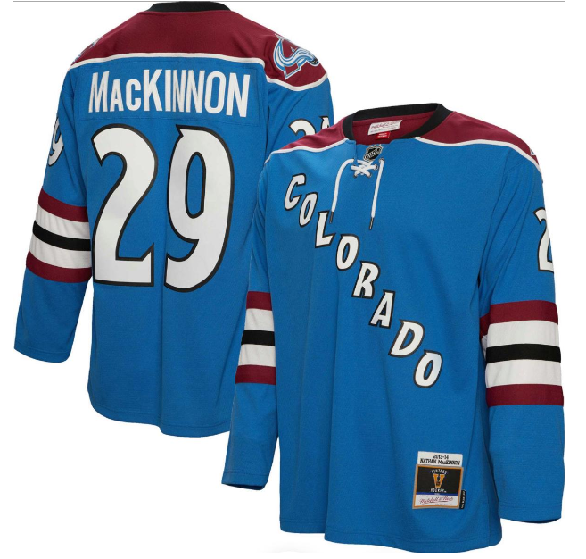 Men's Colorado Avalanche Custom Blue 2013-14 Blue Power Play Player Jersey