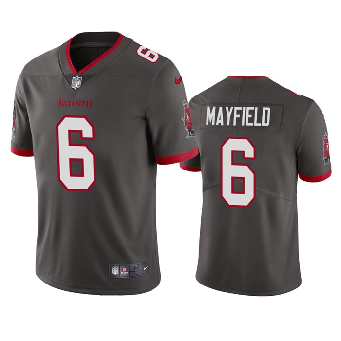 Youth Tampa Bay Buccaneers #6 Baker Mayfield Grey Vapor Untouchable Limited Stitched Jersey