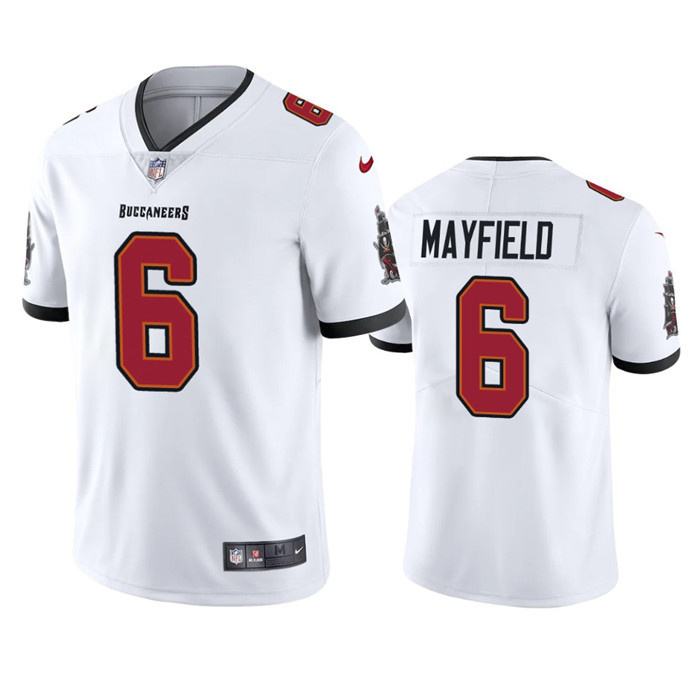 Youth Tampa Bay Buccaneers #6 Baker Mayfield White Vapor Untouchable Limited Stitched Jersey