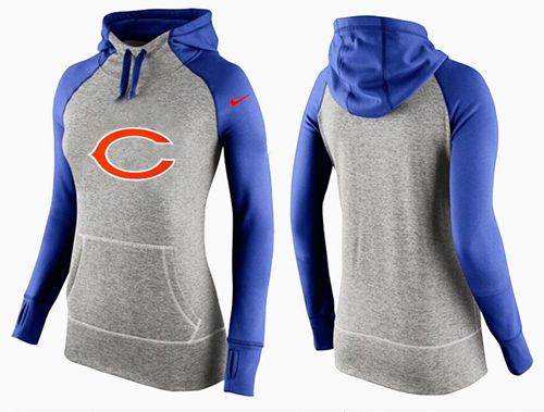 Women's Nike Chicago Bears Performance Hoodie Grey & Blue