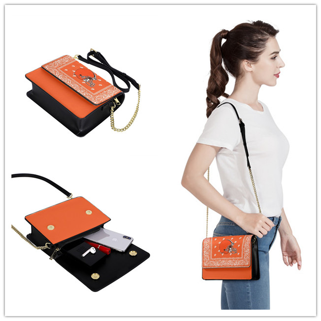 Cleveland Browns PU Leather Crossbody Bags 001