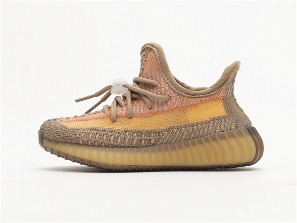 Youth Running Weapon Yeezy 350 V2 Brown Shoes 020