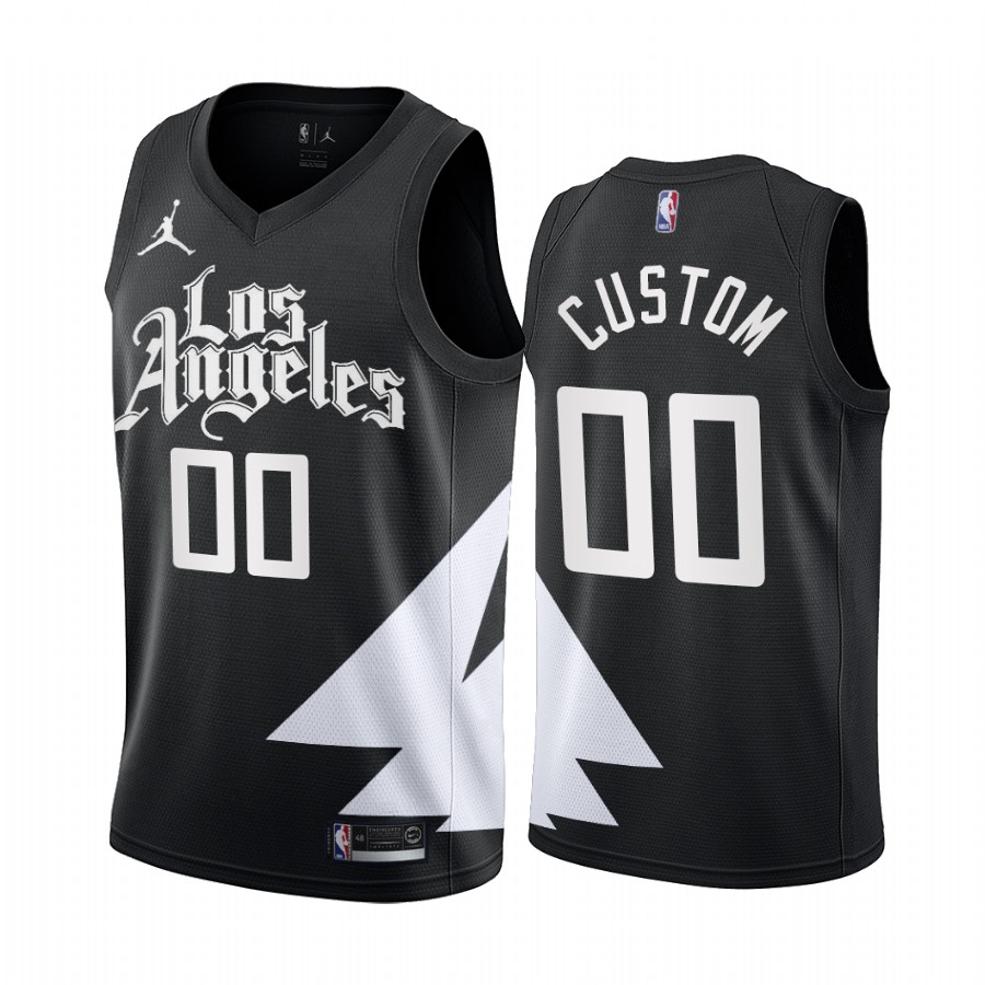 Men's Los Angeles Clippers Active Player Custom 2022/23 Black Statement Edition Stitched Jersey